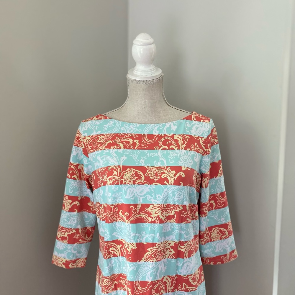 J Mclaughlin Catalina Cloth Paisley Stripe Print … - image 3